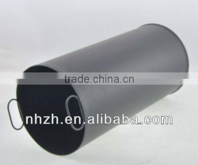 furniture outdoor middle standing matte black ash bin