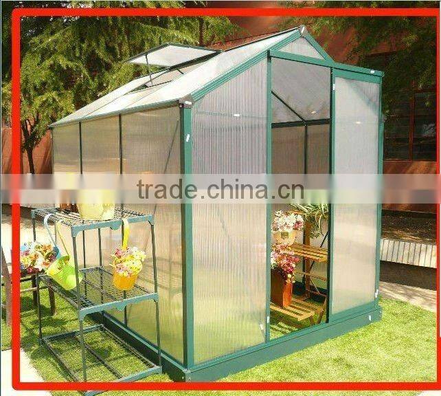 8*8ft garden aluminum greenhouse with competetive price