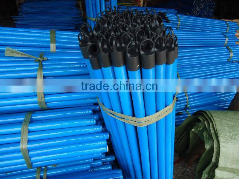 Simple Style plain Color PVC Wooden Broom Handle