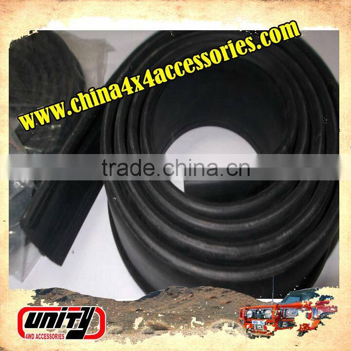 Black rubber material fender flare for d-max