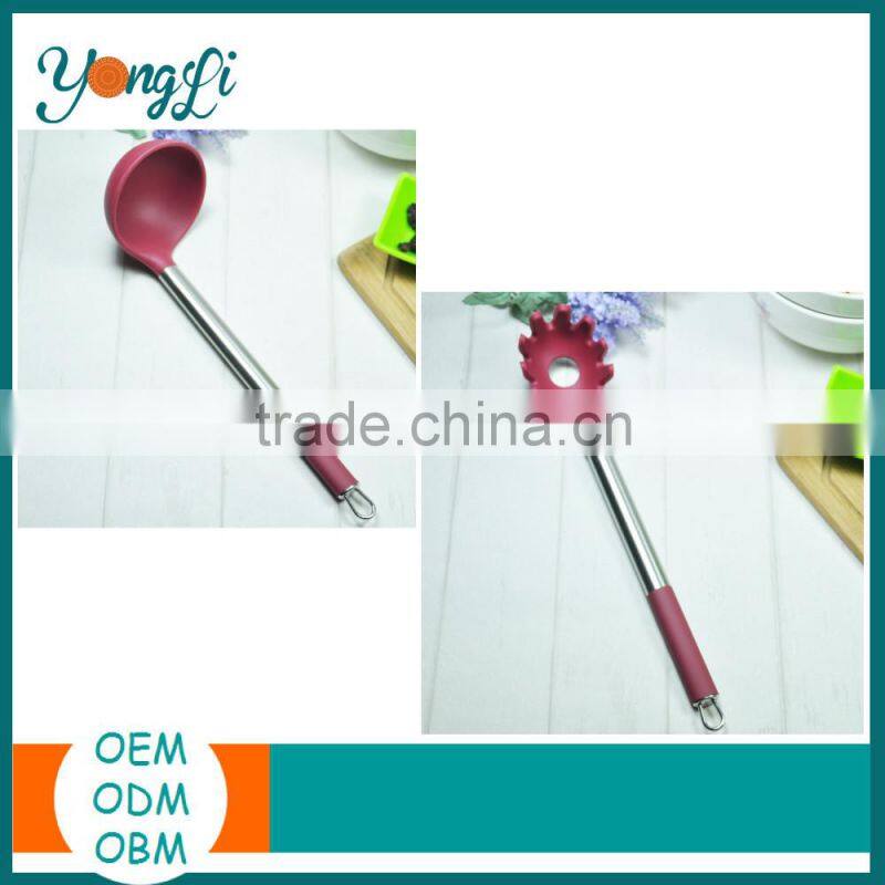 Kitchen Appliance Silicone Stainless Steel Wooden Non-stick Cookware Set