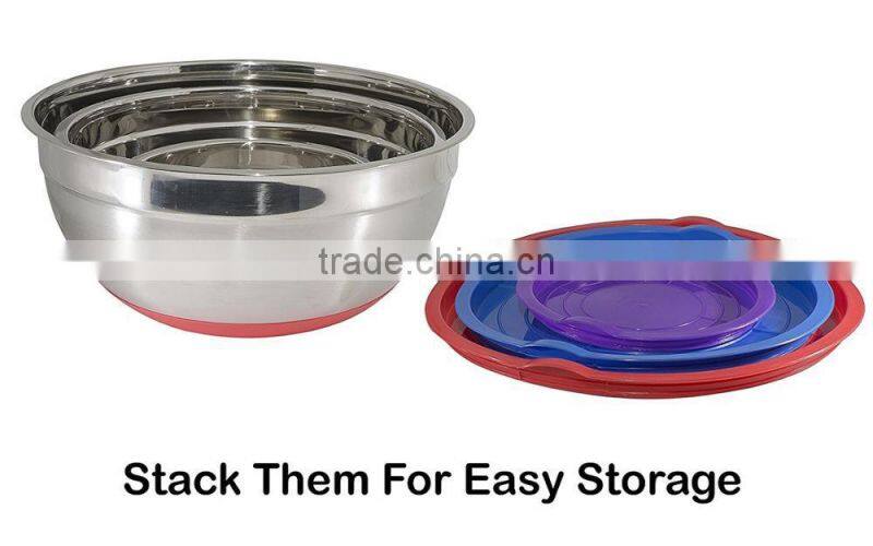 Cheap Mixing Silicone Mixing Bowls Stainless Steel Kitchen Tools