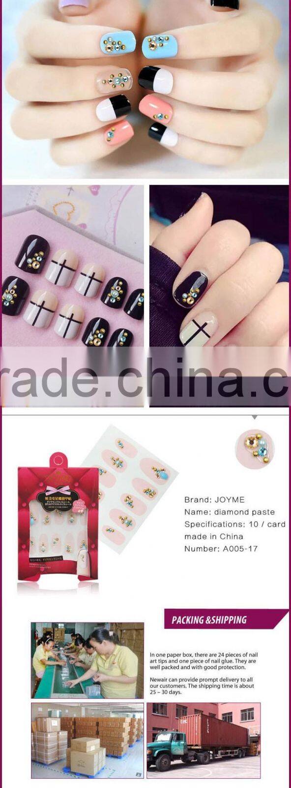 New Air fashionable diy 3D rhinestone nail charm new designs luxury nail art stickers