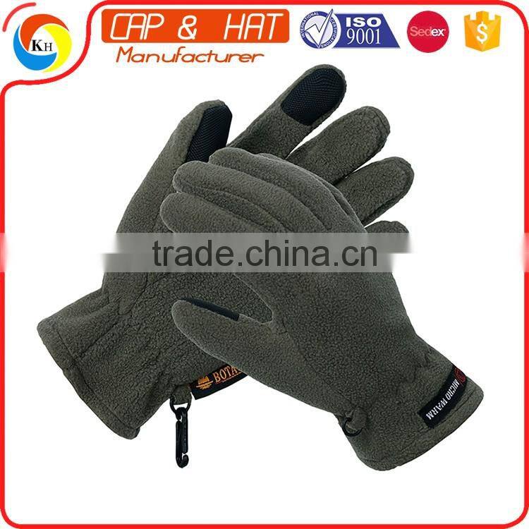 Factory outlet acrylic knitted winter touchscreen gloves all color custom