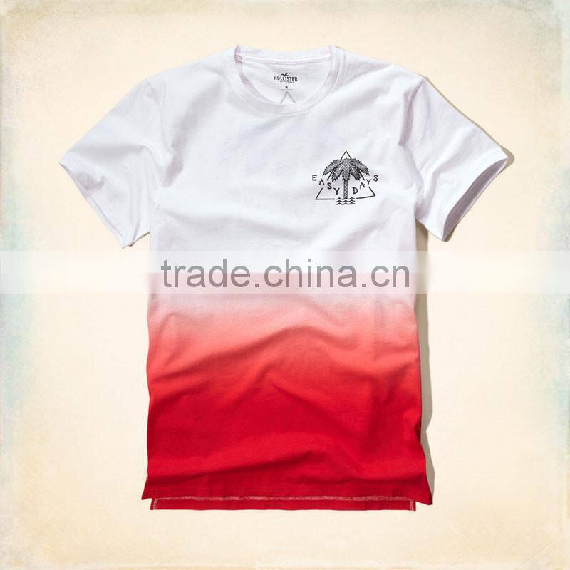 Men Tie Dye T-shirt ,print T-shirt ,dip tie T-shirt,ombre dip dye t-shirt