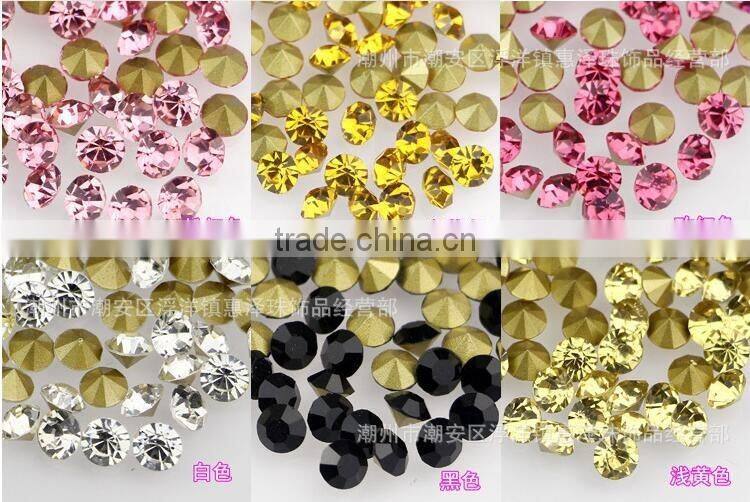 China pink opal rhinestone for wedding decoration wholesale