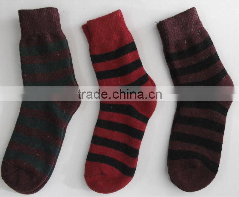 Lady knitted wool thick socks
