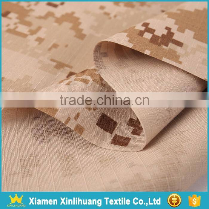 High Quality Custom 80 Polyester 20 Cotton Camo Printed Ripstop Fabric