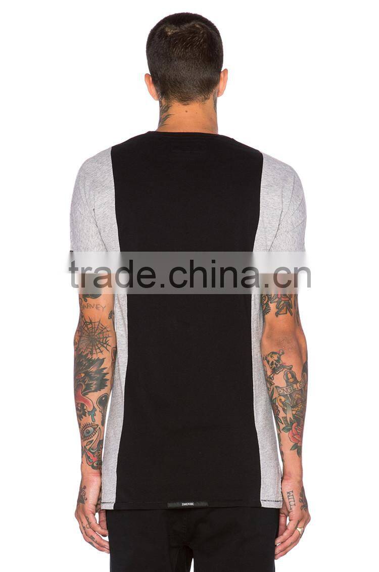 Wholesale slim fit t shirt for men blank scoop neck t shirts cheap tshirt
