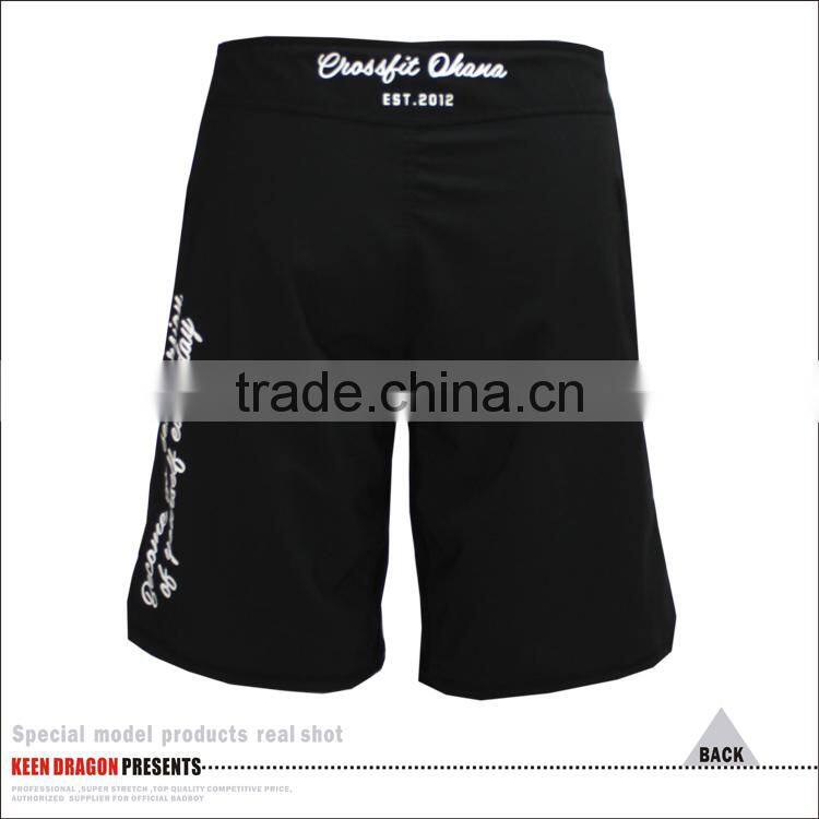 Men's boxing 4-way stretch blue printed cheap bjj mma