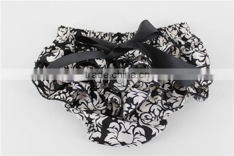 Cute baby bloomers floral ruffled summer underwear bloomers