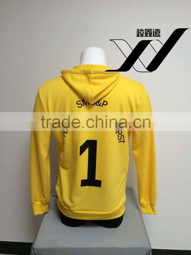 wholesale custom men zipper hoodie jacket with back silk screen printing