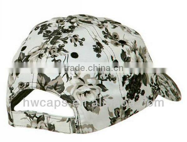 Fashion wholesale floral caps baseball