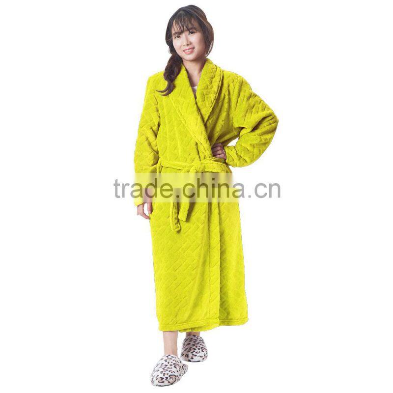 Wholesale printed knee length delicates robe