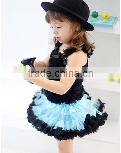 2016 pink and white Lovely Baby Girls Super Fluffy Chiffon Pettiskirt Fashional Girl's Multi Colors Pettiskirts wholesale