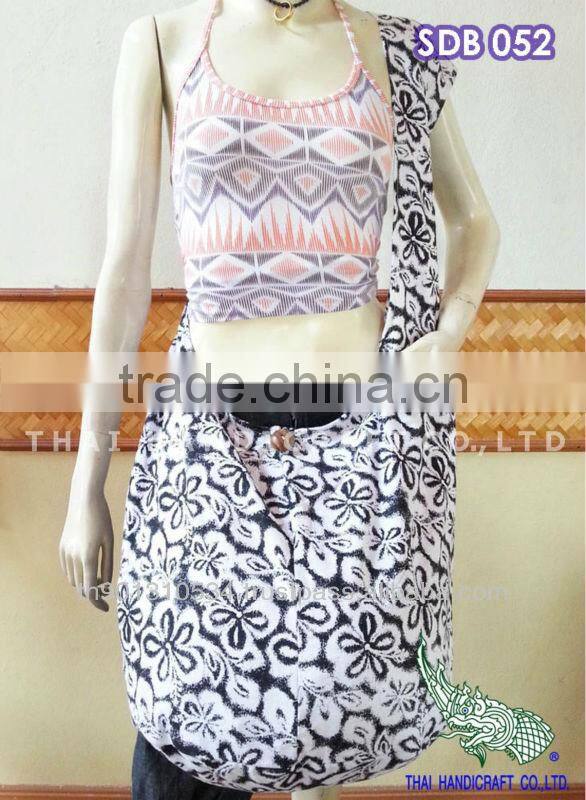 Large Cotton Shoulder Bag Hippie Boho Sling Crossbody