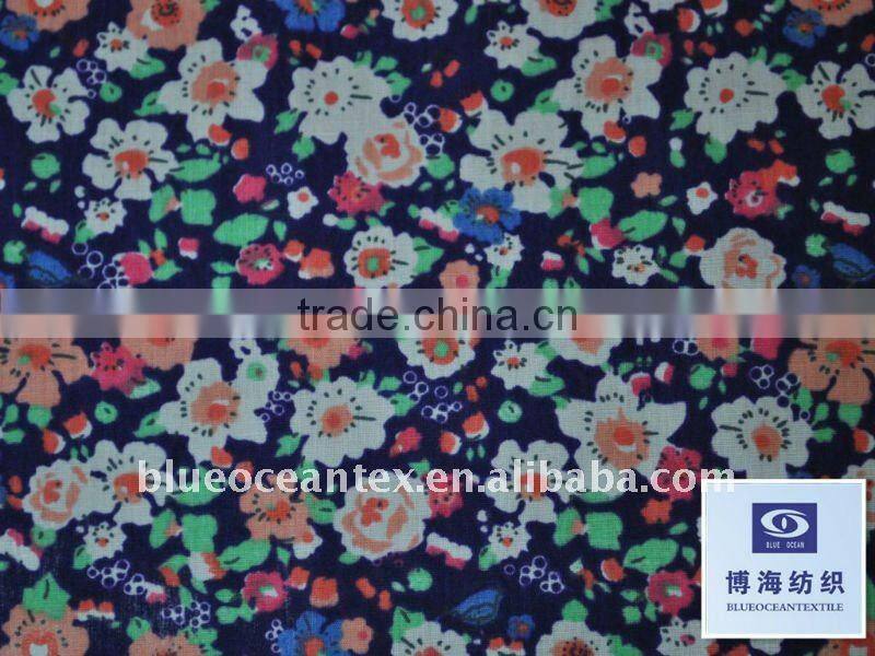 100% Cotton Cambric Fabric Printed Cotton Voile 60x60/90x88 70GSM 2OZ Bohemia Style,Factory In Huzhou