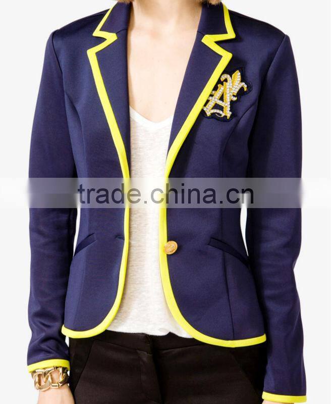 Nautical Neon Trim Blazer
