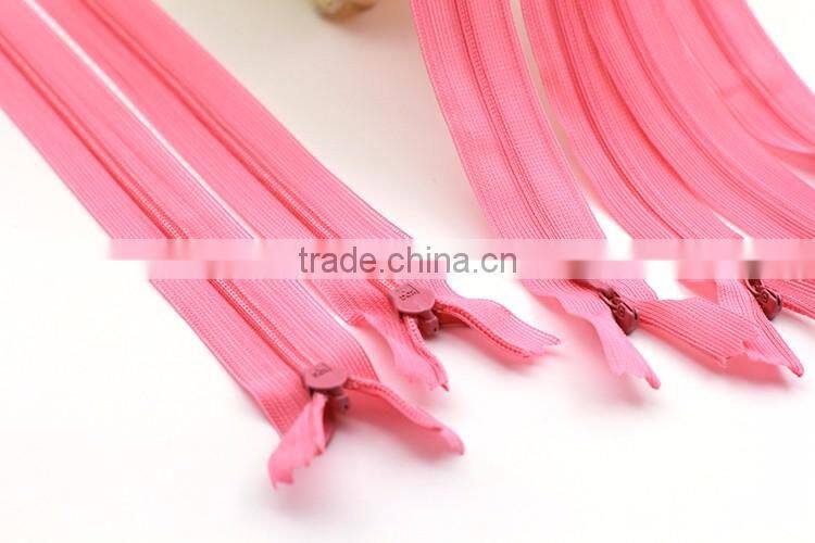 Eco-friendly Colorful 3# 30 cm Lace Tape Women Invisible Zipper