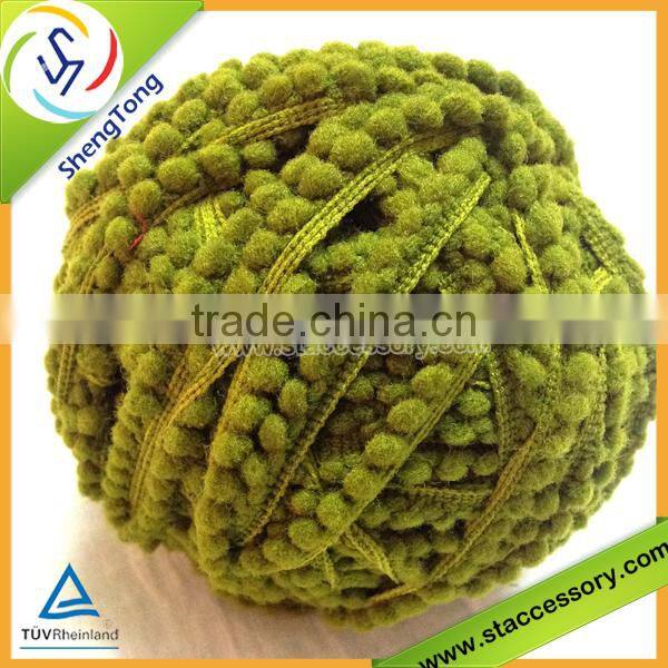 hot sale high quality colorful pompom fringes