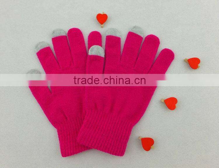 2016 hot selling Fashion warm wholesale touch gloves for all smart mobilephone and tablet PC 1