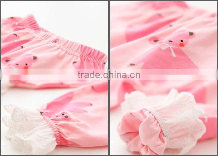 Home Dress Long Sleeve Print Cotton Children Pajamas