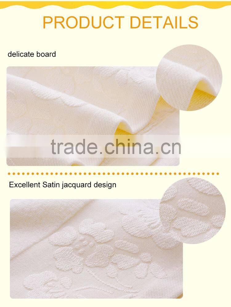 Cotton terry with dobby border hotel towel with low price