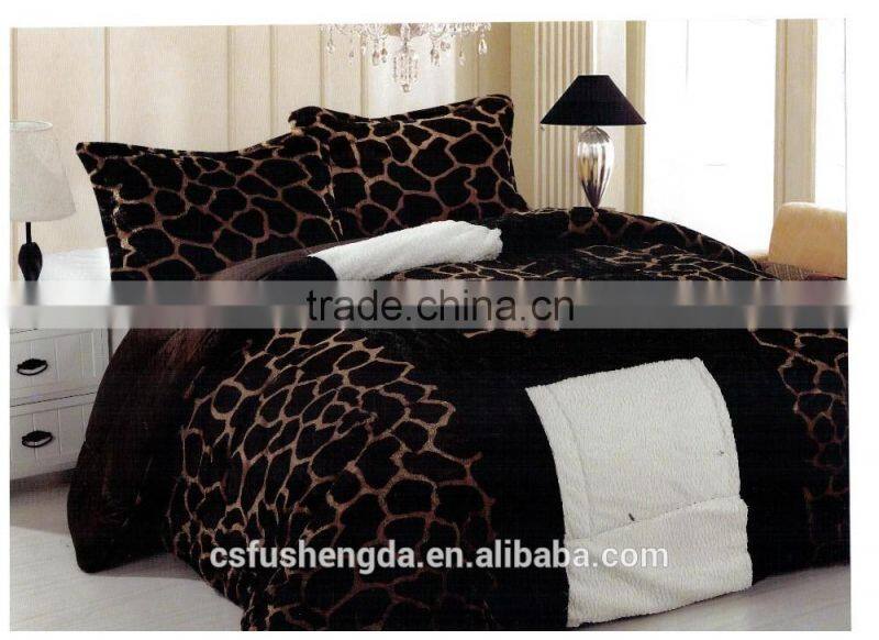 2017 latest design super shining patchwork cover bed for hot selling