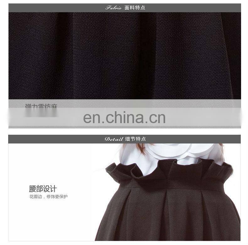 2014 novelty design black pleated bud A-line chiffon skirt homecoming dresses under $50