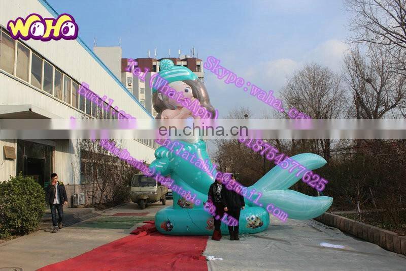 5m high new design inflatable mermaid for outdoor event decoration C-079