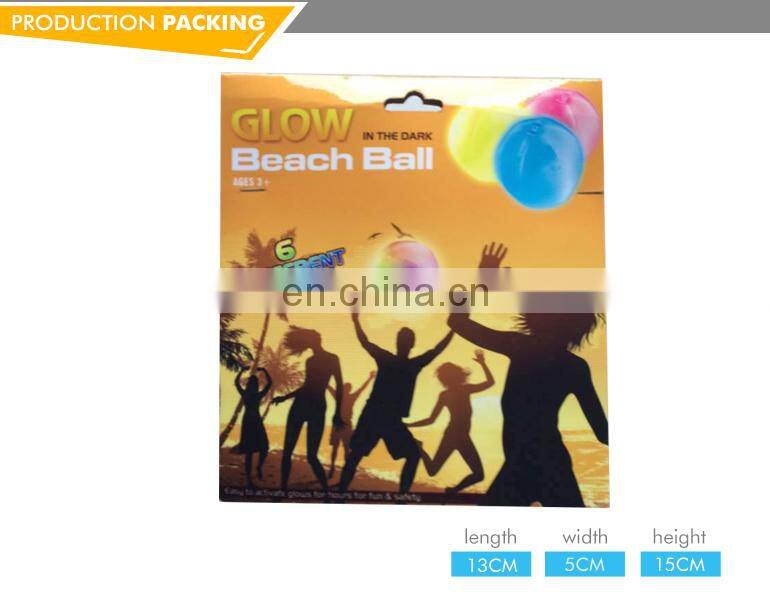Funny summer toys beach led beach ball with light
