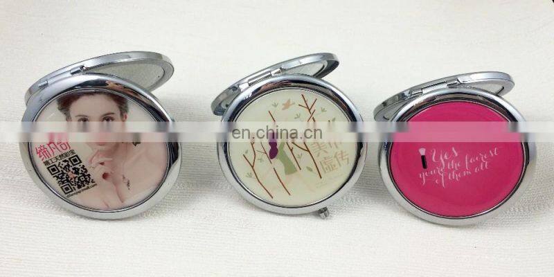 Newest popular fashion metal girls cosmetic mirror