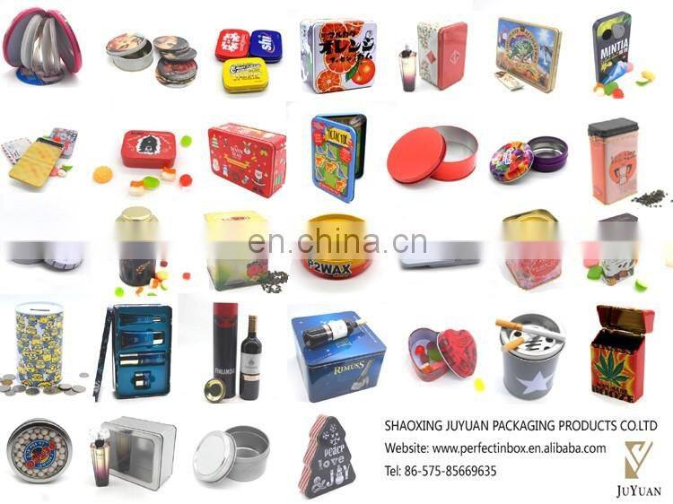 Hot saled round tin can/round popcorn tin can slide tin can wholesale