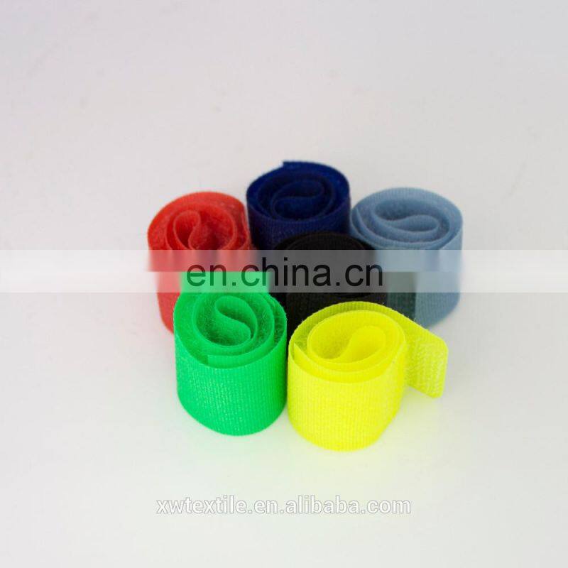 Wholesale back to back double side hook and loop, fastener tape from OEM factory