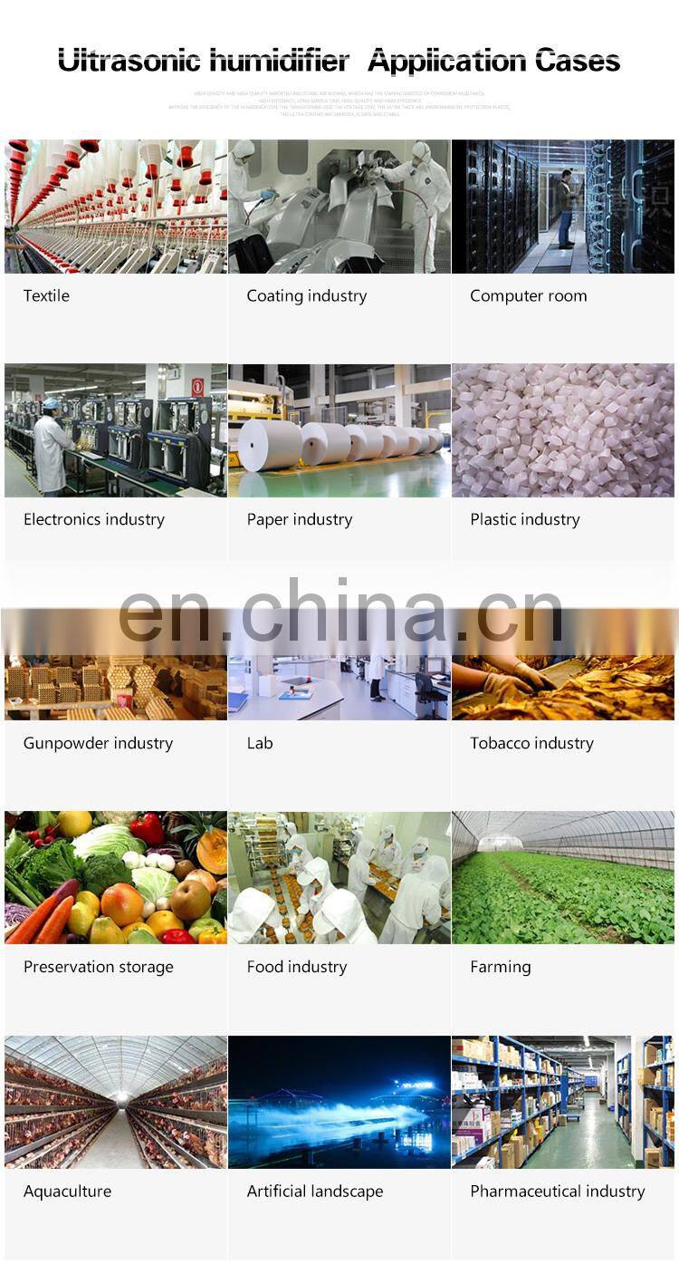 High quality industrial Ultrasonic air humidifier with water