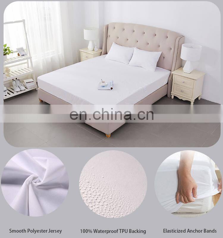 OEM Tex-Cel Changshu Hypoallergenic Waterproof Mattress Protector with Knitted Jersey Fabric