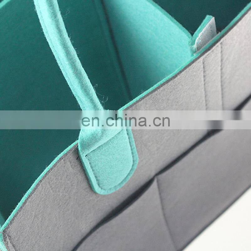 New design handmade nursery felt organizer diaper bag