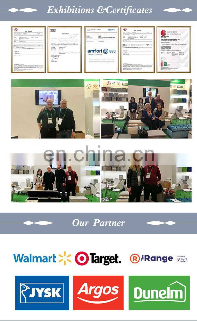 Manufacturer custom modern fabric round faux fur ottomans stool