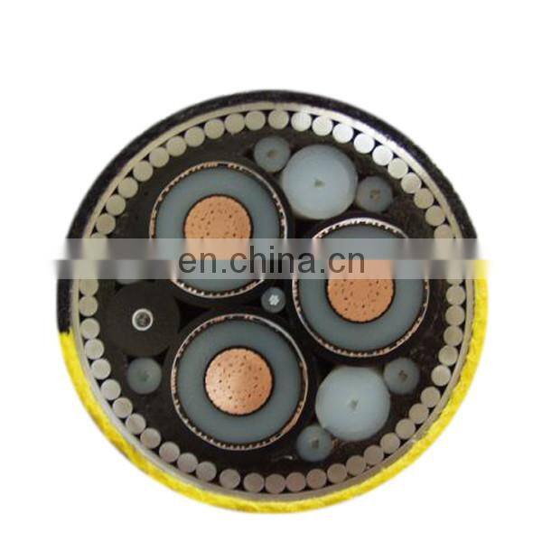 MV wire armored cable 3*70 11kv cable copper tape shield cable