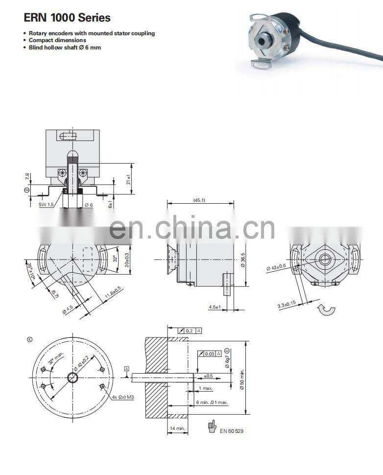HEIDENHAIN angle Encoders RCN 227F 16384 533120-01