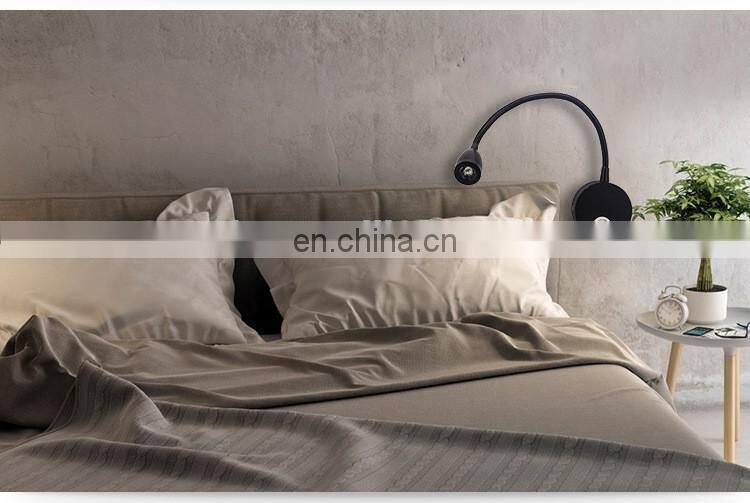 Export Quality Led Hotel Gooseneck Wall Lamp Aluminum Energy Saving Modern Led Lamp Flexible Night Stars Bedroom Lamp