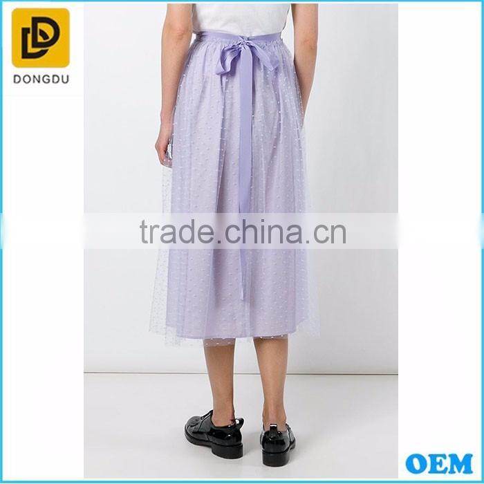 2016 New fashion Elegant lace tulle indian long skirts