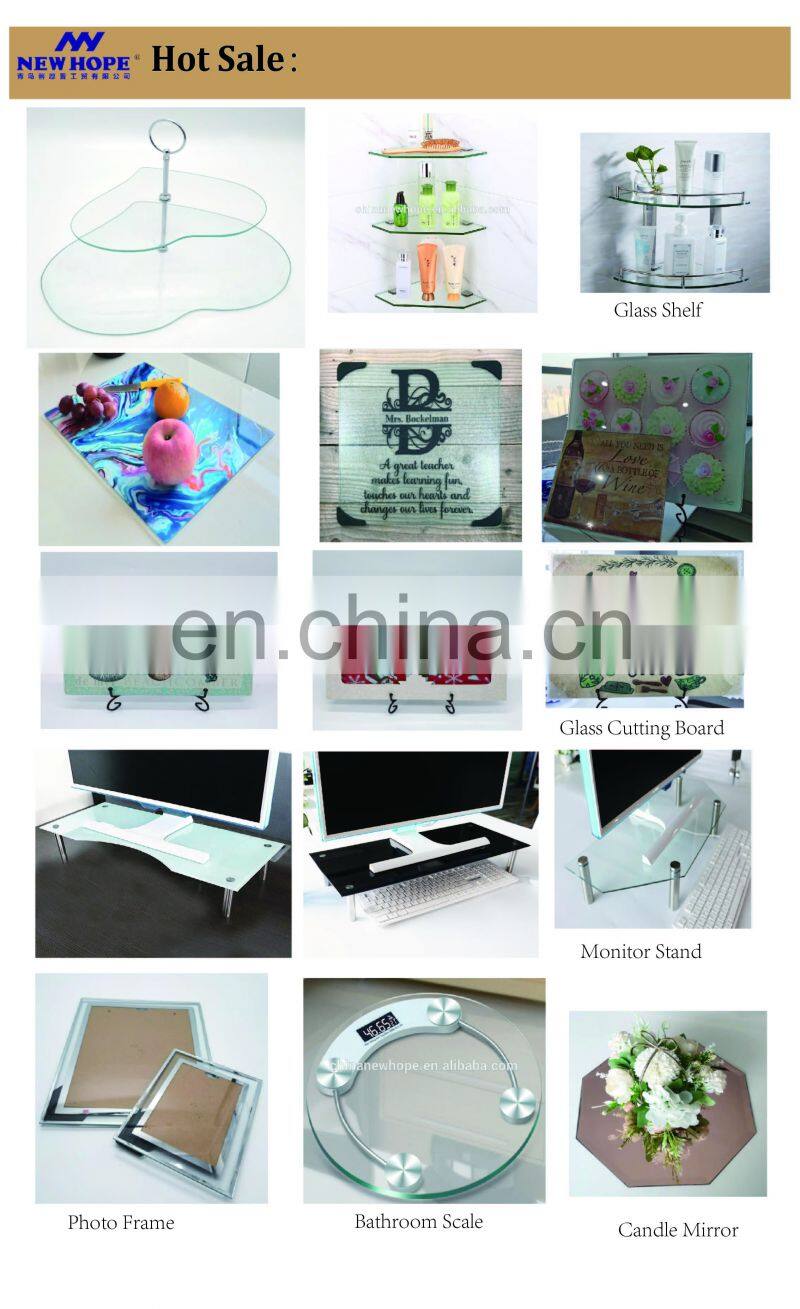 Home Table Decoration 5'' 8'' 10'' 12'' round square pentagon mirror glass candle plates gold color