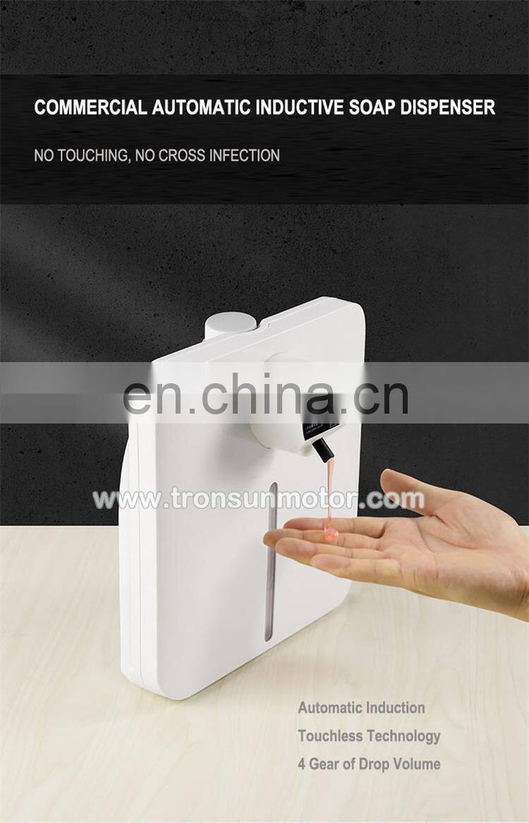 Large capacity automatic hand sanitizer dispenser / stand or wall mount inductive touchless soap dispenser