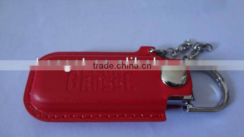 2016 OEM Customized Leather USB Flash Drive