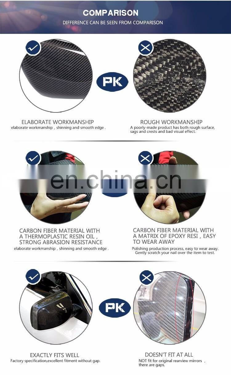 Carbon Fiber Car Side View Mirror Cover for BMW E60 E61 E63