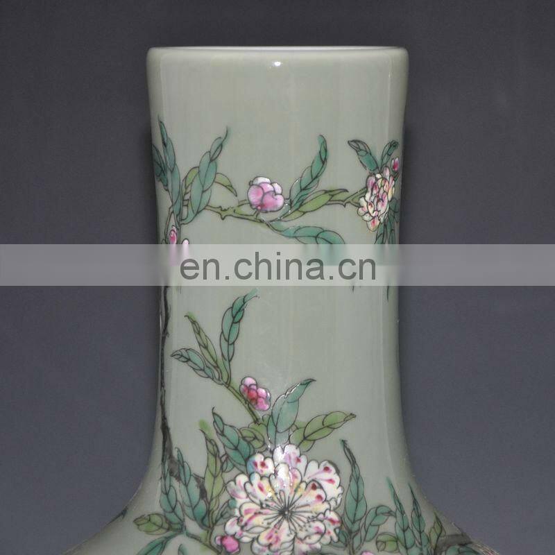 Chinese Qing Antique Reproduction Ceramic Porcelain Peach Vase
