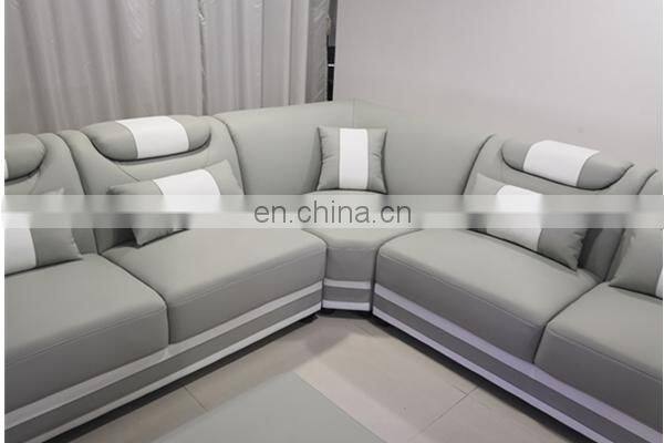 LED light cheap sofa set furniture living room sofas