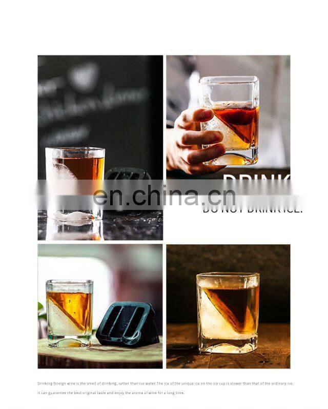 Hot selling Fashioned Whisky Wedge Glass Cup
