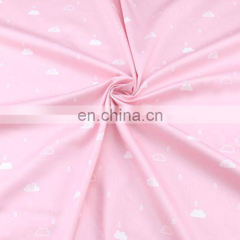 Children's skin-friendly pure cotton fabric 60 yarns environment-friendly printing cotton cartoon cat print fabric